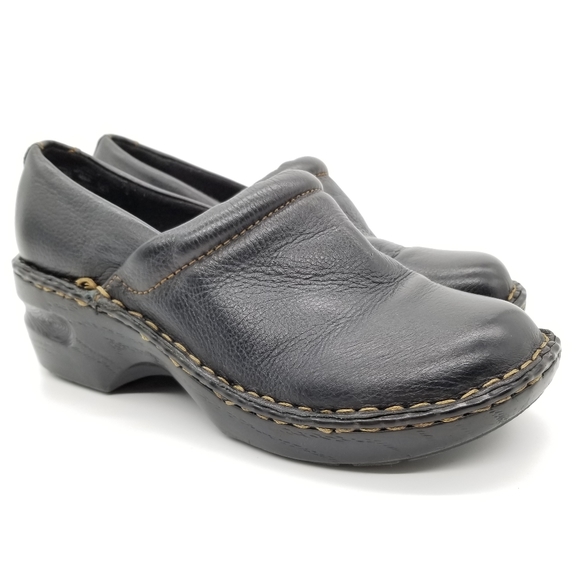 Thom McAn Sharon Leather Working Clogs Sz 7 Wide - Picture 1 of 8